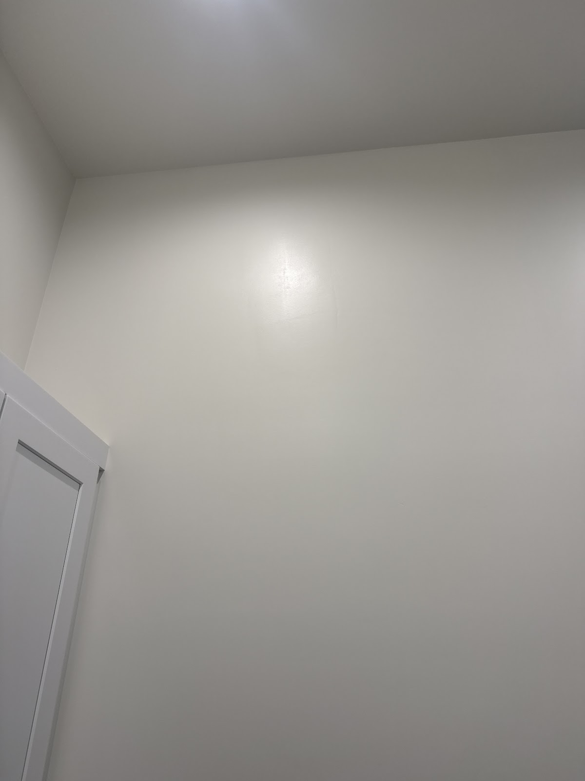 Smooth freshly painted wall